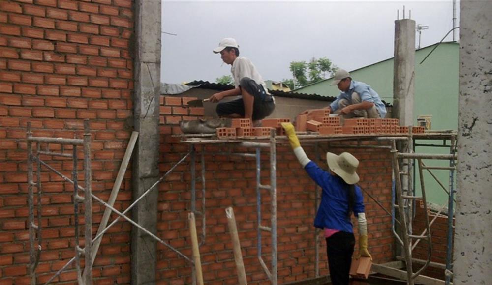 Chuẩn bị công trình thi công xây trát